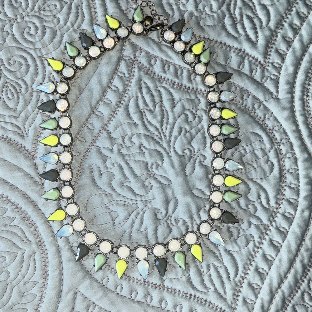 J. Crew Factory Multicolor Teardrop Necklace